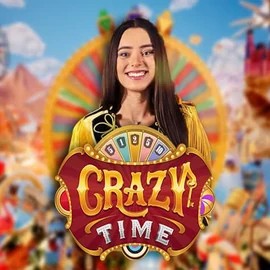 Crazy Time slot visual from Evolution available on goldrun-nl.nl