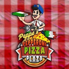 Peppe’s Pepperoni Pizza Plaza slot logo by Pragmatic Play at GoldRun Casino