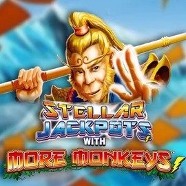 Stellar Jackpots with More Monkeys online game logo by Lightning Box Game on goldrun-nl.nl