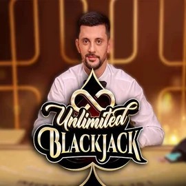 Unlimited Blackjack logo by Ezugi at GoldRun Casino
